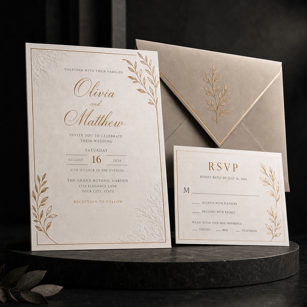 Convites de casamento